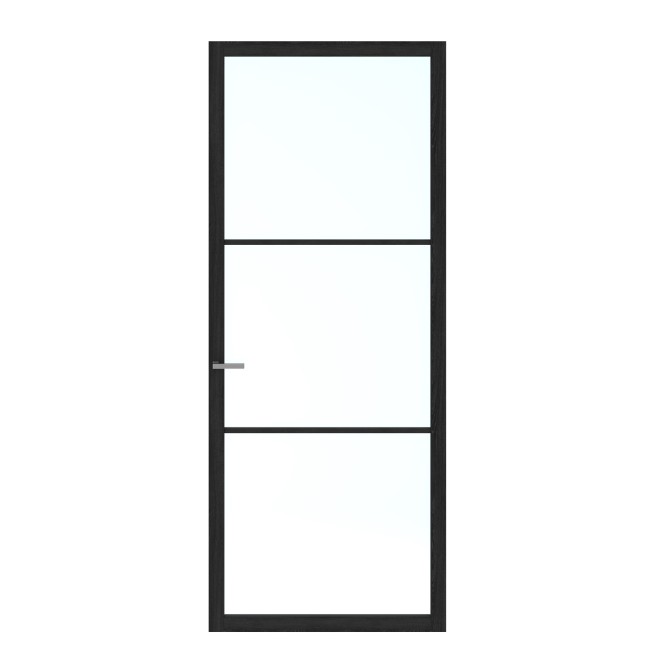 Binnendeur Skantrae SSL 14703 Blank Glas Charcoal Oak